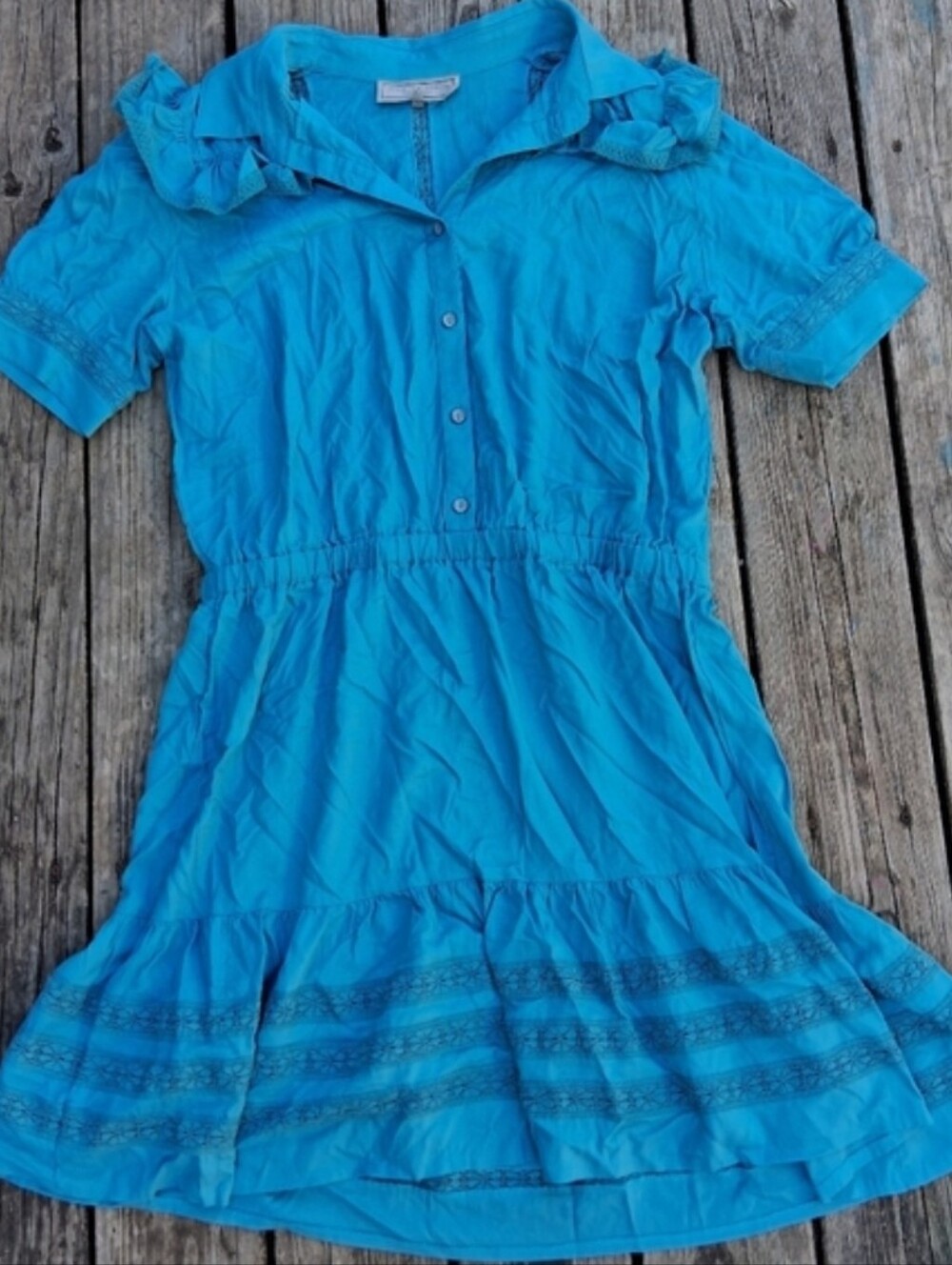 Double D Ranch Rayon Prairie Ruffle Dress 1X